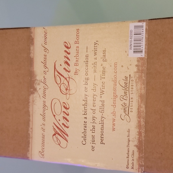 Wine Time. Birthday wine glass. New. - Picture 5 of 5